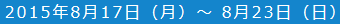 スケジュール表示日付